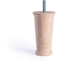 REI - Pata de Madera para Muebles Estilo Funcional Fabricado en Haya Acabado en Crudo Proyectos de Restauración diy Bricolaje Medidas 5353100 mm
