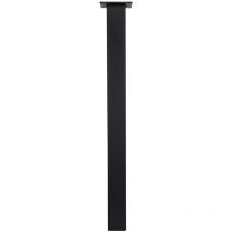 Pata de mesa cuadrada negra - 60 x 60 x 720 mm