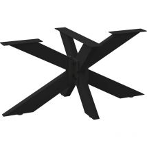 Pata para mesa de centro con forma de araña, color negro, 98 x 58 x (42-43) cm, acero Vidaxl
