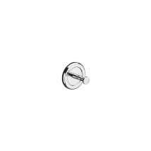 Patère porte peignoir - Profondeur : 55 mm - Platine : 75 mm - Décor : Chromé - Matériau : Laiton Itar