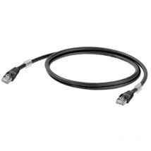 Weidmüller 1251610005 RJ45 Netzwerkkabel, Patchkabel cat 6a s/ftp 0.50 m Schwarz UL-zertifiziert 1 s