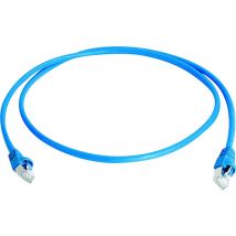 Banyo - Telegärtner 100009128 RJ45 Netzwerkkabel, Patchkabel cat 6a s/ftp 25.00 m Blau Flammwidrig, Halogenf