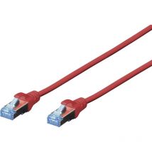 DK-1531-050/R RJ45 Netzwerkkabel, Patchkabel cat 5e sf/utp 5.00 m Rot 1 St. - Digitus