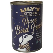 Pâté Délice Festin de Noël de trois volailles, Dinde, oie et canard, 400g pour chien Purina
