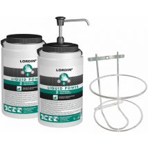 Pâte lavante pour les mains Liquid Power, système de distribution inclus - Contenu:6 litres - Lordin