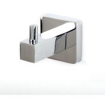 Patère 1 tête Argent 7x7x2 cm