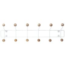 Pt' - Porte-vêtements Mural Saturnus, Boutons En Bois, 53,5 Cm