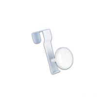 Godonnier - Patère 1t clipsabl acier blanc 52501