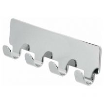 Patère adhésive - Largeur : 156 mm - Nombre de crochets : 4 - SIRO