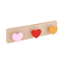 Atmosphera Createur D'interieur For Kids - Patère Enfant 3 Crochets Cœur 'Amour' 36cm Multicolore