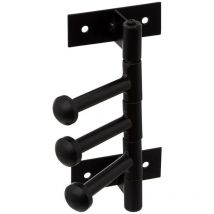 Patère métal rotative 3 têtes