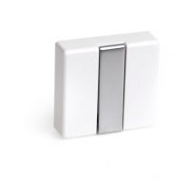 Niubó - Patère pliable moderne à visser avec finition blanc. Dimensions: 74x20x71 mm - talla