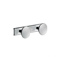 Porte-vêtement 2 têtes inox poli brillant : réf. 302