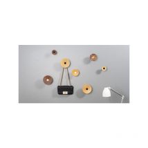 Patère Zoot 7001 - talla Laiton foncé brossé / laqué noir mat / 120 mm