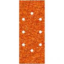 Pack de 5 feuilles abrasives adhesives, corindon, grain 40, perforées, ovales 93x230mm Wolfcraft