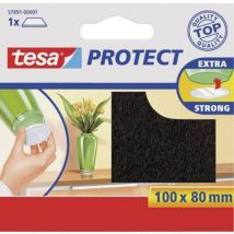 Patin en feutre Tesa 57891-00001-00 autocollant marron (l x l) 100 mm x 80 mm 1 pc(s) S29977