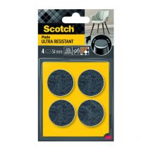 Patin feut gris 34mm 4pce