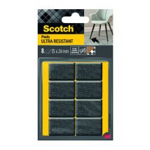 Patin feut gris 35x24mm 8pce