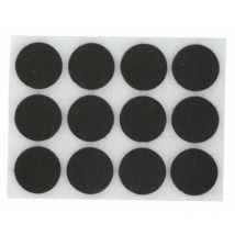 Patin feutre marron adhésif rond ø 22 dim (mm) 12 pce(s)