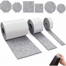 Gabrielle Patin Feutre Meuble Adhésif,3 Feutre de Protection Feutrine Adhesive Feutrine Autocollante Meuble Patin Antiderapant, pour Protection Pied