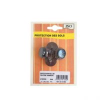 ISO - Patin métal à pointe Ø20 blister de 4 pcs
