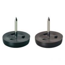 Patin plastique marron 25 mm (Par 100)