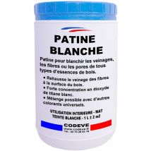 Codève Bois - Patine Blanche - 1 l - Codeve Bois - Pour Blanchir En Profondeur Les Fibres, Pores Ou Veinages D'un Bois.