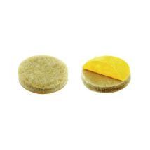 Patins Feutre Adhésifs Renforcés Ø17mm – Beige – Quincaillerie – Forme, Mode de fixation, Largeur, Longueur, Matières, Aspect du sol – Ateliers 28
