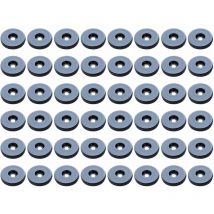 Patins Meubles,Lot de 48 patins de meubles ronds en téflon,Anti-vibration Patins Glisseurs pour Meubles,(Ronde) - 19 mm
