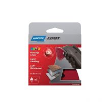Patins triangles auto-agrippants perforés 95mm (x5) Norton Grain: 120