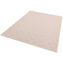 Asiatic - Patio Modern Pink Jewel Flatweave Garden Kitchen Indoor Outdoor Rug Floor Mat Medium 120 x 170 cm (4'x5'6')