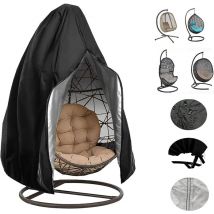 Fitags - Patio Suspendus Oeuf Chaise Couverture Rotin Extérieur en Osier Balançoire Chaise Étanche Anti-Poussière Couverture De Meubles De Jardin