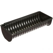 2975 - Stampo festonato, Estraibile, Acciaio, con Rivestimento Antiaderente, 25 x 11 x 6,5 cm, Colore: Grigio Antracite - Patisse