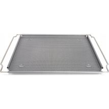 Patisse Plaque Ajustable Perforée Argentée 38x35 Cm