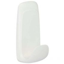 3M Command grand crochet avec 2 LANGUETTES résistantes à l'eau 3,4 KG blanc nacré