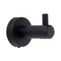 Patère salle de bain noire.Lot de 2 crochets salle de bain pour serviettes, peignoirs, chapeaux, exclusif haut de gamme.Accessoire salle de bain