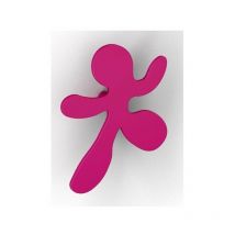 Patere splash blanc acier 85x98mm