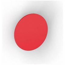 Patere zero rouge acier diam 90mm