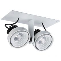 Italux Patrizio Double 4000K - Moderne technische LED-Deckeneinbau weiß, schwarz, kühlweiß 4000K 1770lm