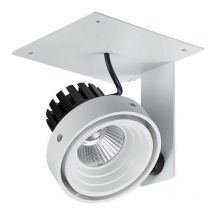 Italux - Patrizio Single 3000K - Moderne technische LED-Deckeneinbau weiß, schwarz, warmweiß 3000K 980lm