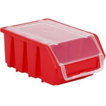 Group 1 x Ergo m + Rot nou Boxen Stapelbare Aufbewahrungsboxen (Briefkasten, 116 x 161 x 75 - Patrol