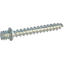 Patte à vis à bois 7/150 - 40 (x5) - Acier poli à épaulement