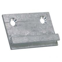 Patte de fixation murale - Décor : Brut - Hauteur : 35 mm - Largeur : 50 mm - Matériau : Aluminium - Modèle : d Zobal