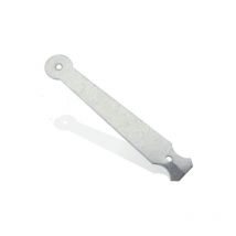 Patte scellement L.100mm bourg Mermier zingué blanc - M-633103