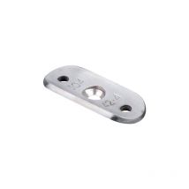 [QUALITE FRANCAISE] - Patte support pour Tube rond diamètre Ø42.4mm - Longueur 61mm - À visser - INOX 316