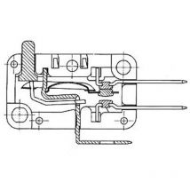 Microrupteur 12A, sans levier de commande velleman MS12