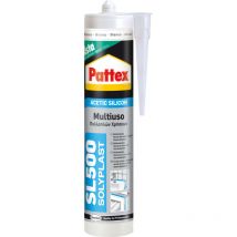 Silicone acetico SL500 grigio 300 ml antimuffa metallo alluminio - Pattex