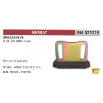 Pattino in metallo 85x65mm attacco 9x39,5mm spazzaneve Murray noma dal 2007