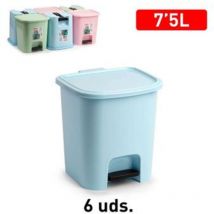 Pattumiera a Pedale 7.5Lt - 24 x 22 x 25,5 Cm