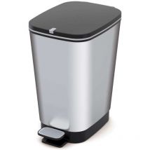 Pattumiera Chic Steel 26,5 x 40,5 x 45 h cm Keter
